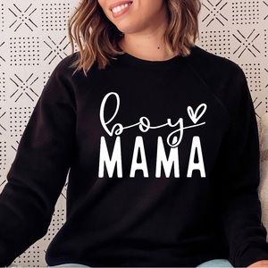 Boy Mama Boy Mom Sweatshirt NWOT